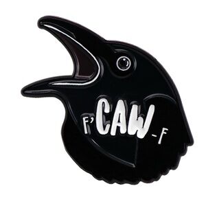 Black Crow Enamel Pin